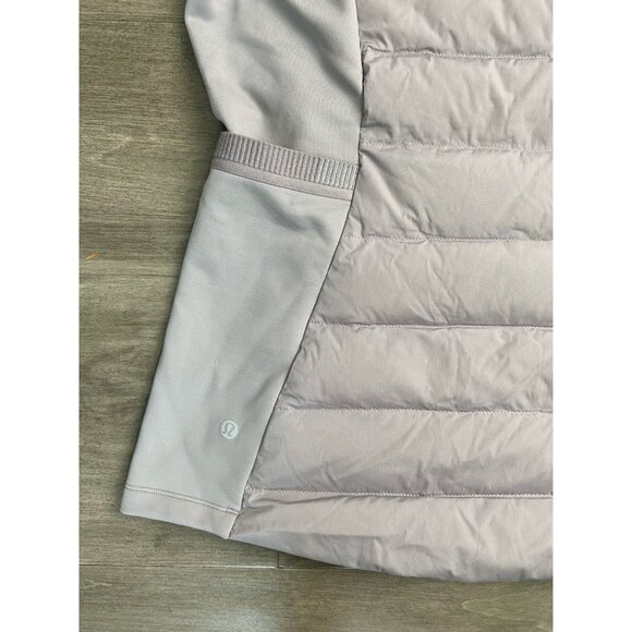 Lululemon Down For it All  Lavender Sz 8 Puff Vest Goose Down Zip Pockets Luxury - Picture 2 of 12